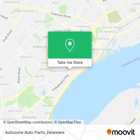 Autozone Auto Parts map