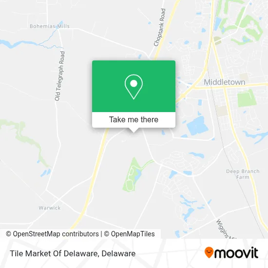 Tile Market Of Delaware map