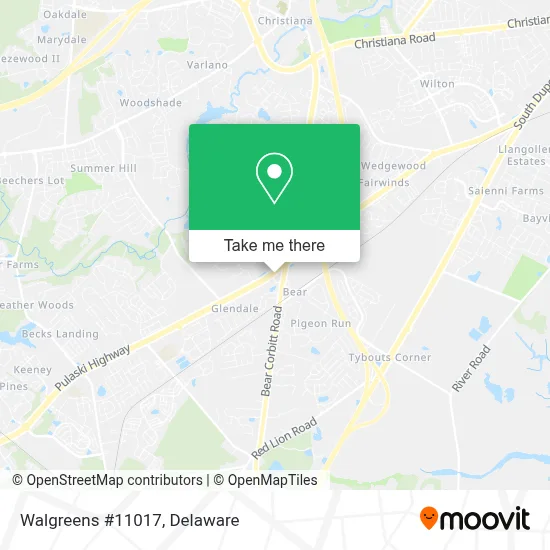 Walgreens #11017 map