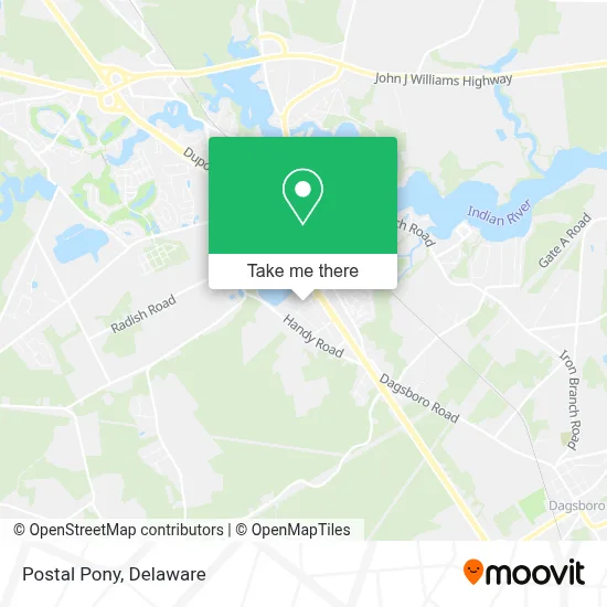Postal Pony map