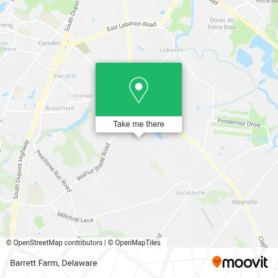Barrett Farm map