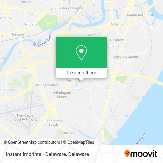 Instant Imprints - Delaware map