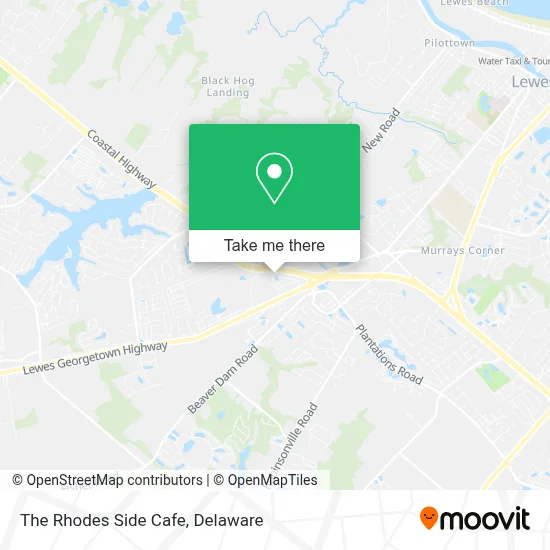 The Rhodes Side Cafe map
