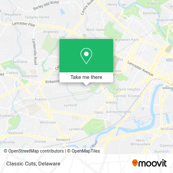 Classic Cuts map