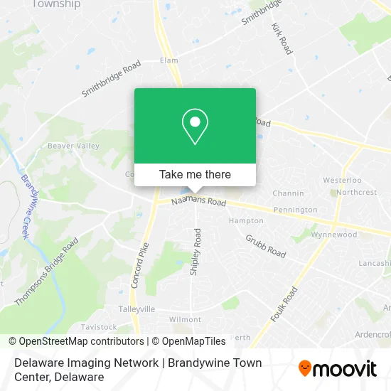 Delaware Imaging Network | Brandywine Town Center map