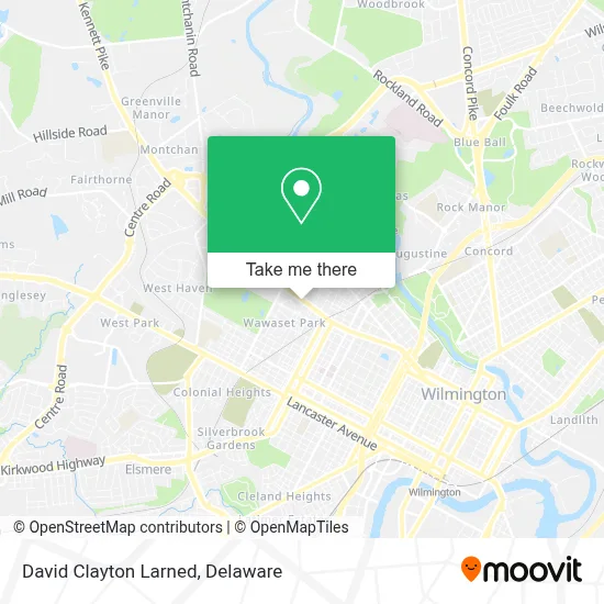 David Clayton Larned map