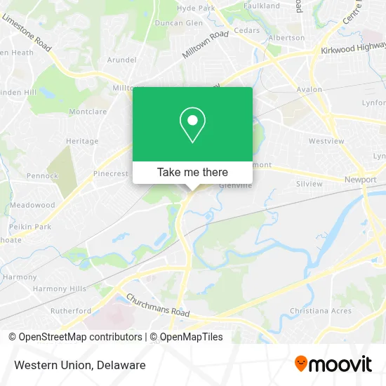 Western Union map