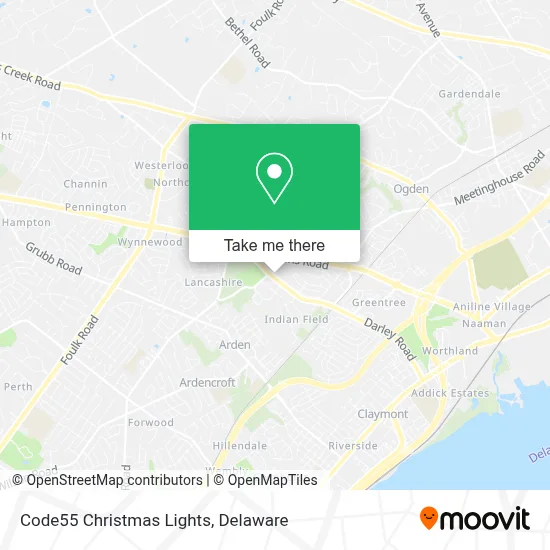 Code55 Christmas Lights map