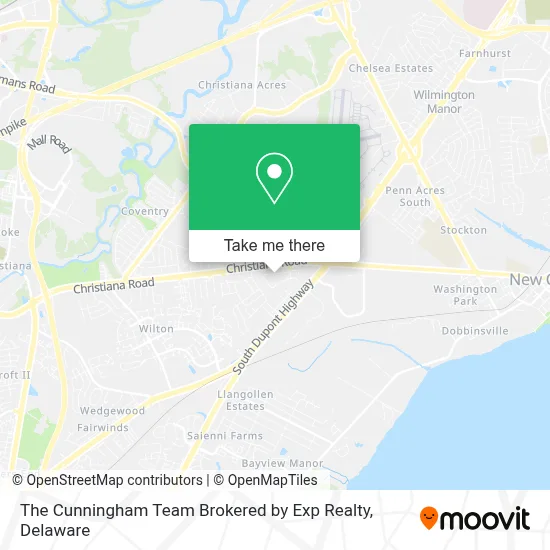 The Cunningham Team Brokered by Exp Realty map