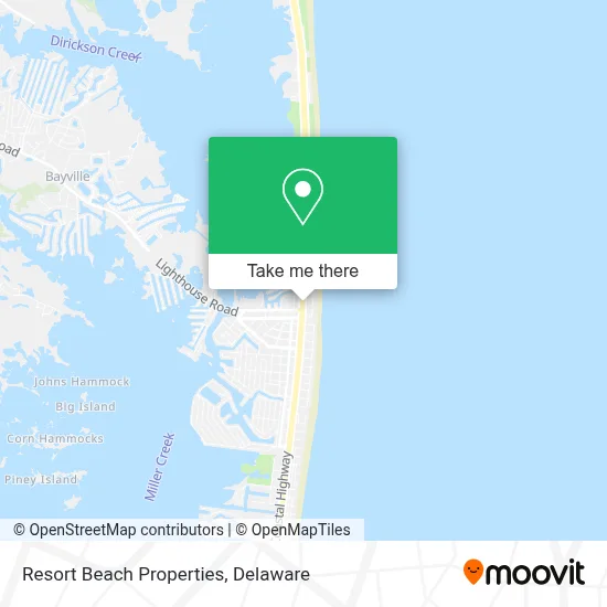 Resort Beach Properties map