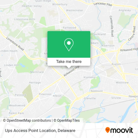 Ups Access Point Location map