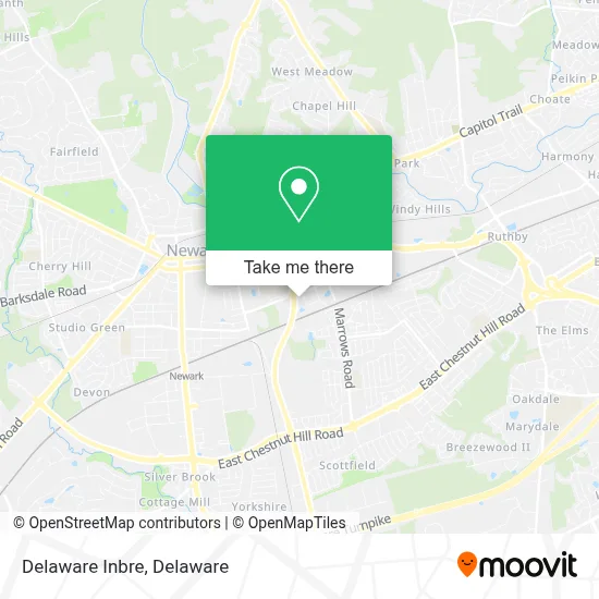 Delaware Inbre map