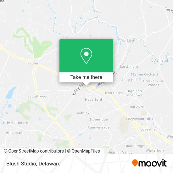 Blush Studio map