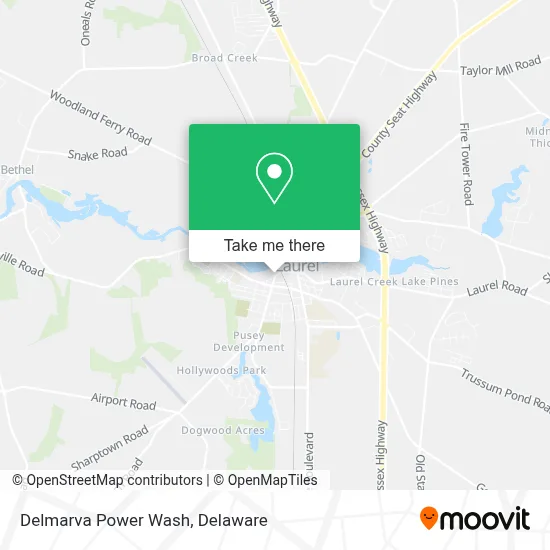 Delmarva Power Wash map