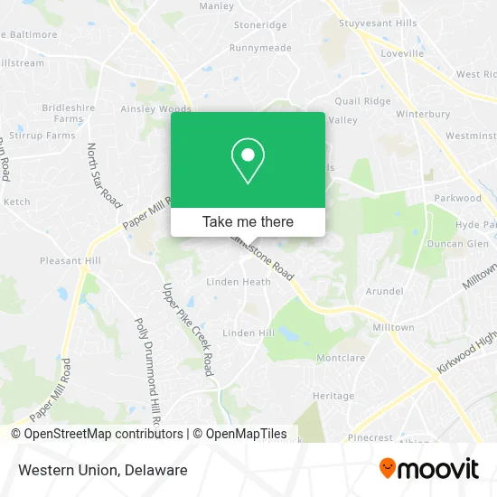 Western Union map