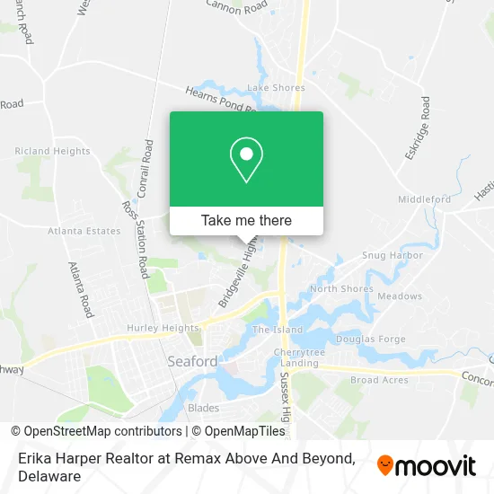 Erika Harper Realtor at Remax Above And Beyond map