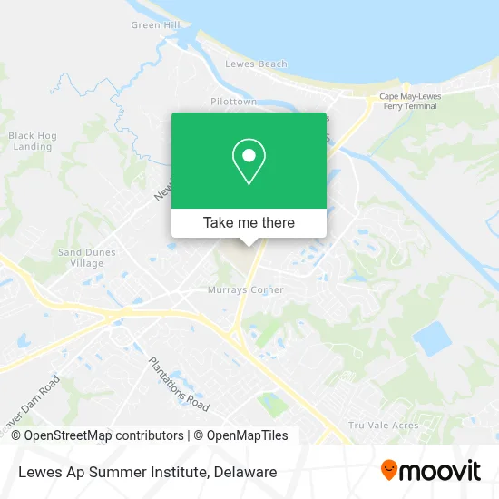 Lewes Ap Summer Institute map