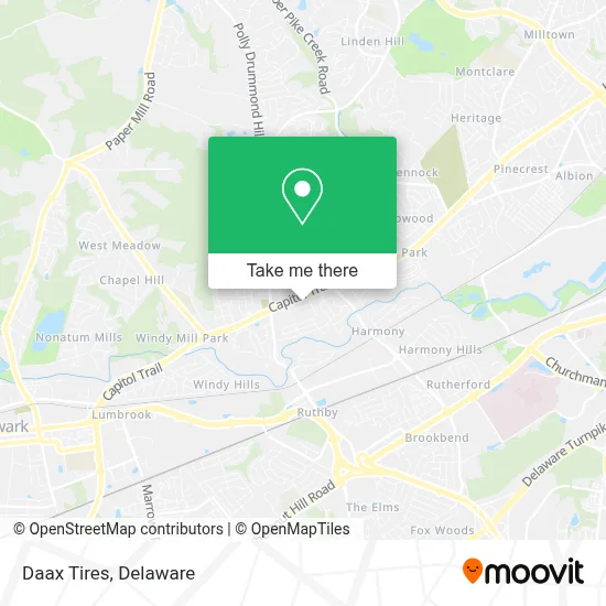 Daax Tires map