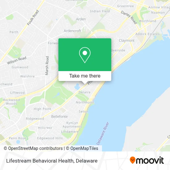 Lifestream Behavioral Health map