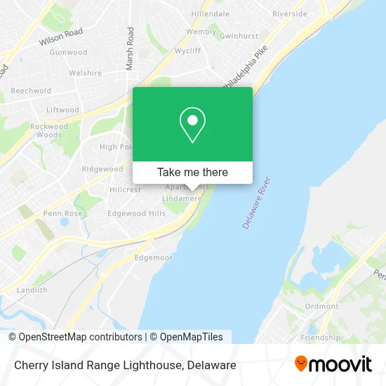 Cherry Island Range Lighthouse map