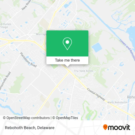 Rebohoth Beach map