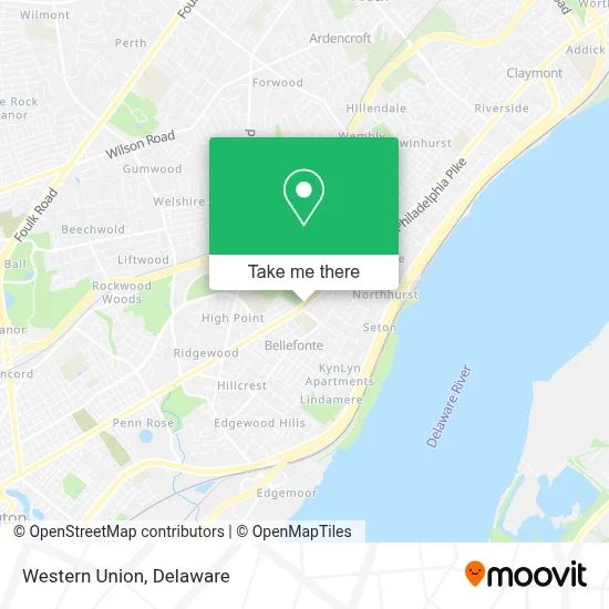 Western Union map
