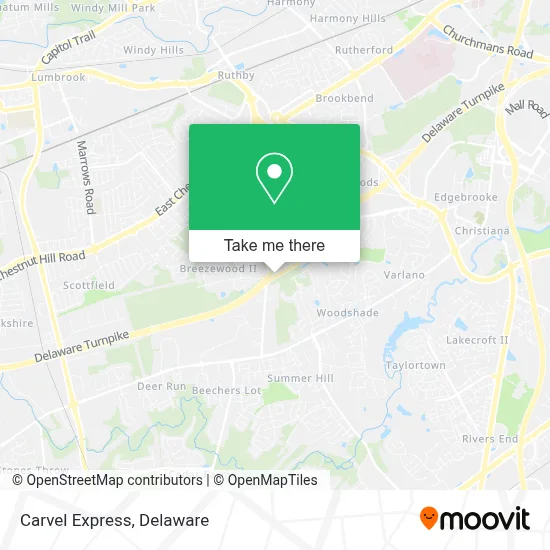 Carvel Express map