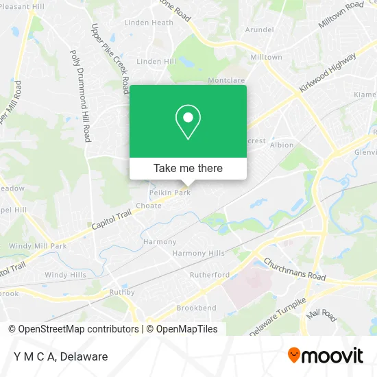 Y M C A map