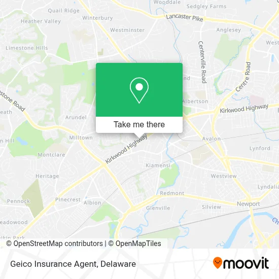 Geico Insurance Agent map