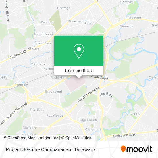 Project Search - Christianacare map