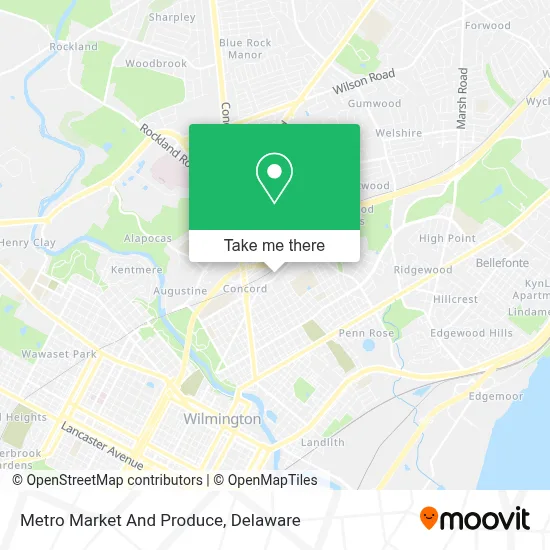 Metro Market And Produce map