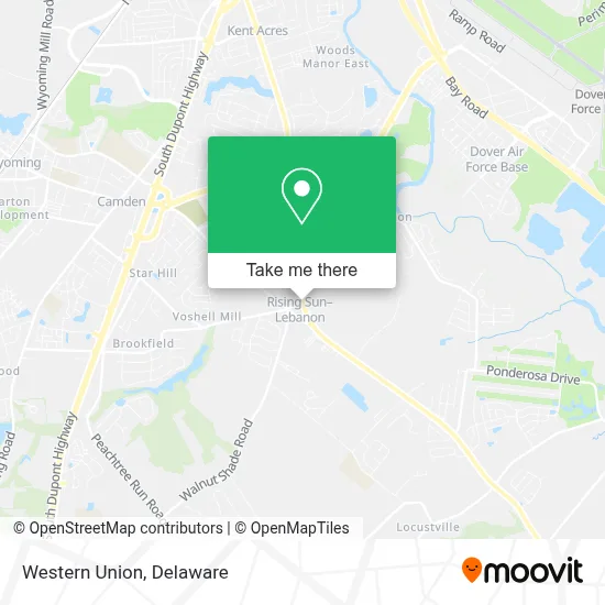 Western Union map