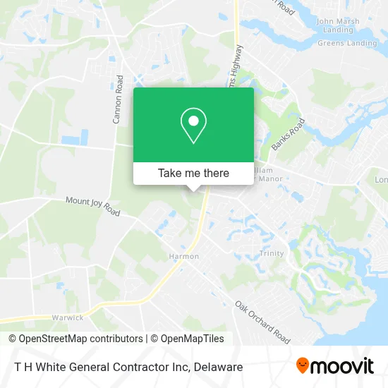 T H White General Contractor Inc map