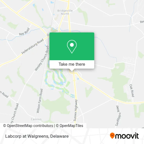 Labcorp at Walgreens map
