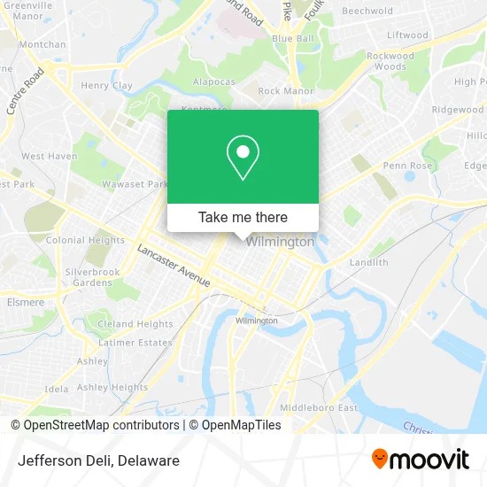 Jefferson Deli map