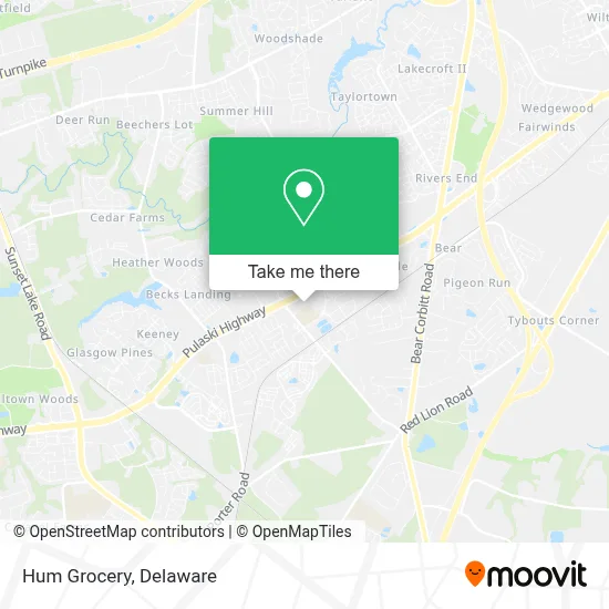 Hum Grocery map