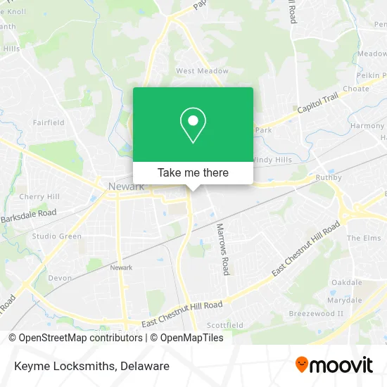 Keyme Locksmiths map
