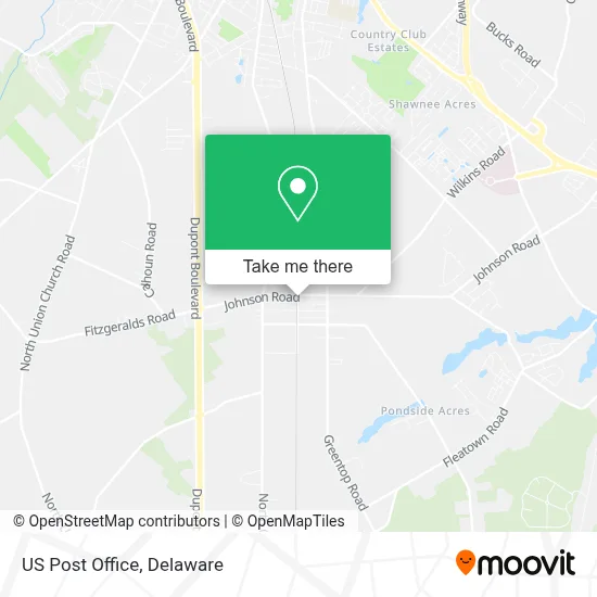 Us Post Office map