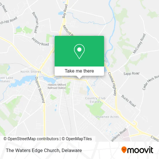 The Waters Edge Church map