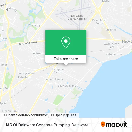 J&R Of Delaware Concrete Pumping map