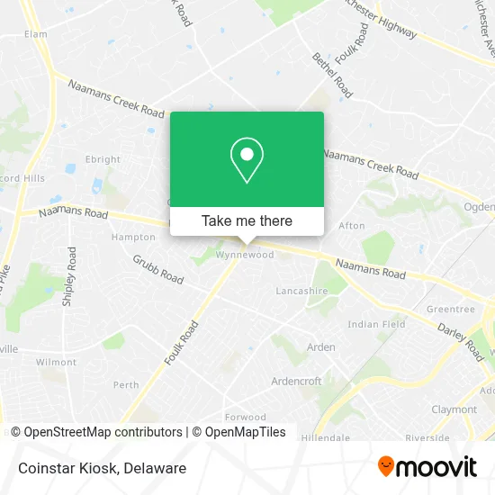 Coinstar Kiosk map