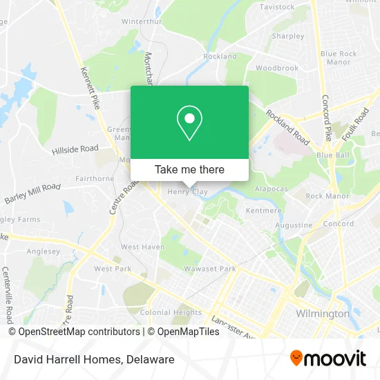David Harrell Homes map