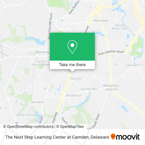The Next Step Learning Center at Camden map