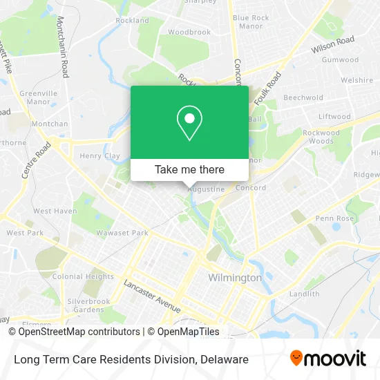 Long Term Care Residents Division map
