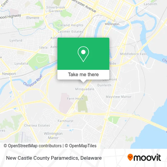 New Castle County Paramedics map
