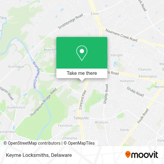 Keyme Locksmiths map
