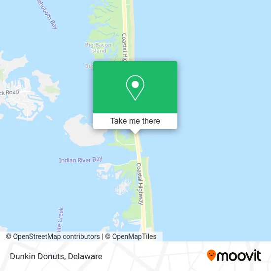 Dunkin Donuts map
