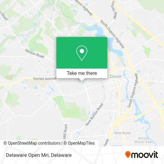 Delaware Open Mri map