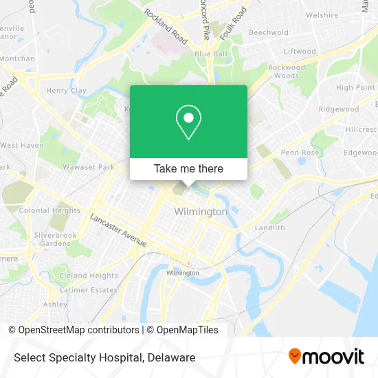 Select Specialty Hospital map