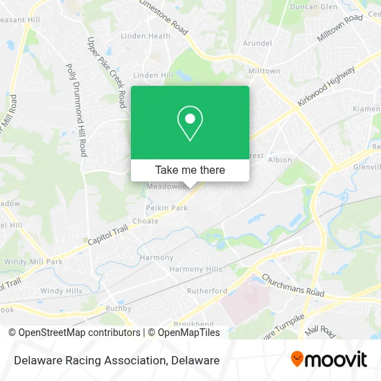 Delaware Racing Association map